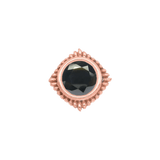 Plume Pin - 14K Gold Gem Threadless End - piercing - zone.com