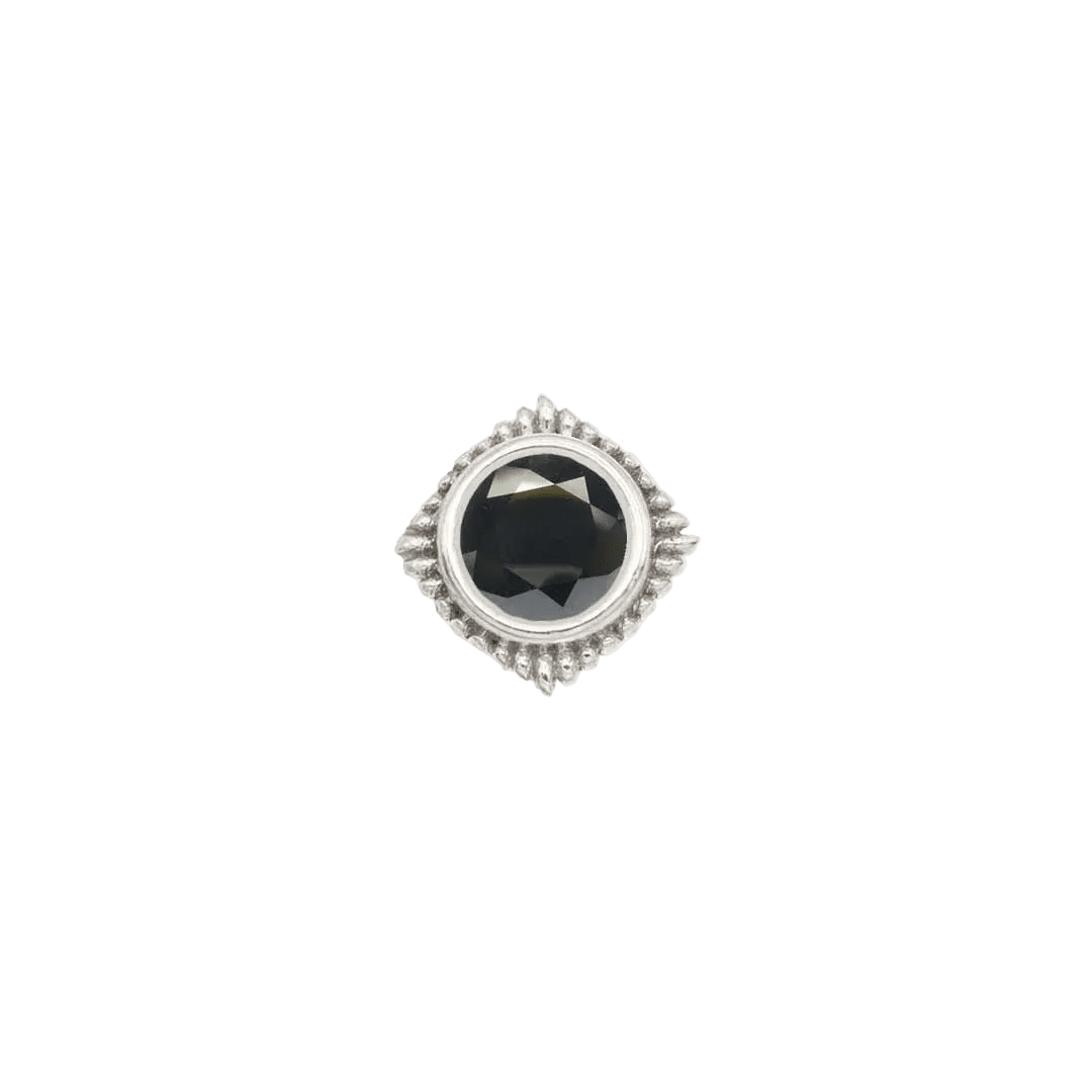 Plume Pin - 14K Gold Gem Threadless End - piercing - zone.com