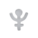 Pluto Symbol – 14K/18K Gold Flat Threadless End - piercing - zone.com