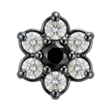 Pointy Flower - 14K Gold Threadless/Threaded