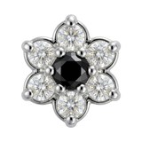 Pointy Flower - 14K Gold Threadless/Threaded