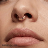 Poly Clicker with Angular Design – 14K & 18K Gold - piercing - zone.com