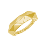 Poly Clicker with Angular Design – 14K & 18K Gold - piercing - zone.com