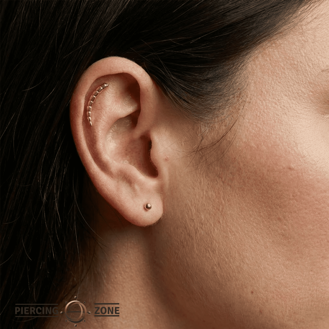 Ponytail – 14K Gold Threadless/Threaded End - piercing - zone.com