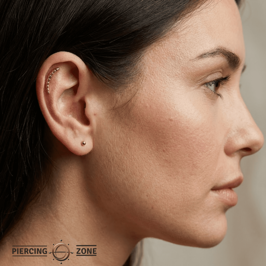 Ponytail – 14K Gold Threadless/Threaded End - piercing - zone.com