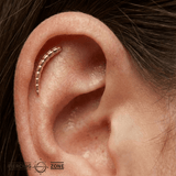 Ponytail – 14K Gold Threadless/Threaded End - piercing - zone.com