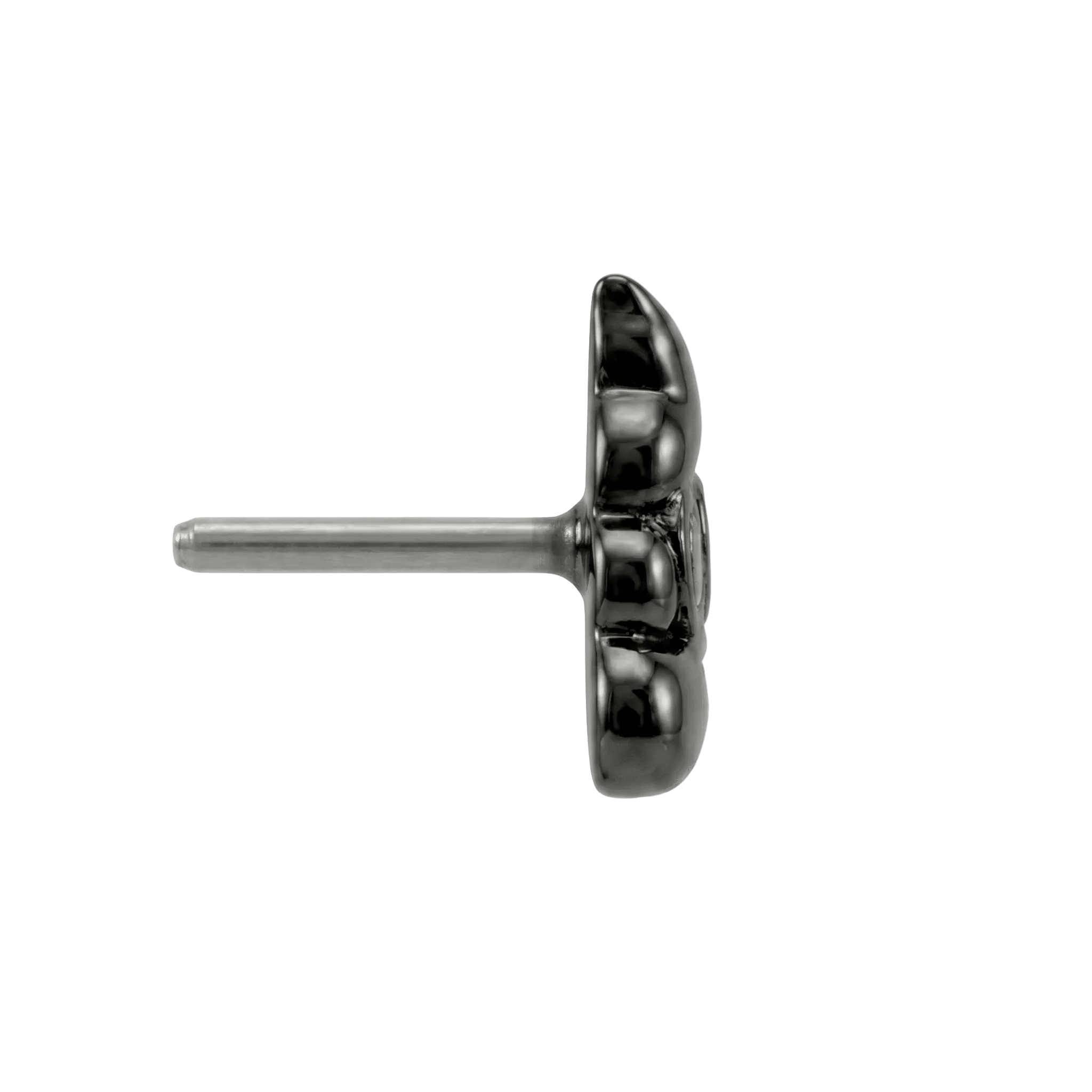 Poop Emoji - 14K Gold Threadless/Threaded End - piercing - zone.com