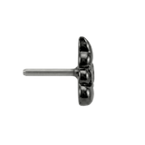 Poop Emoji - 14K Gold Threadless/Threaded End - piercing - zone.com