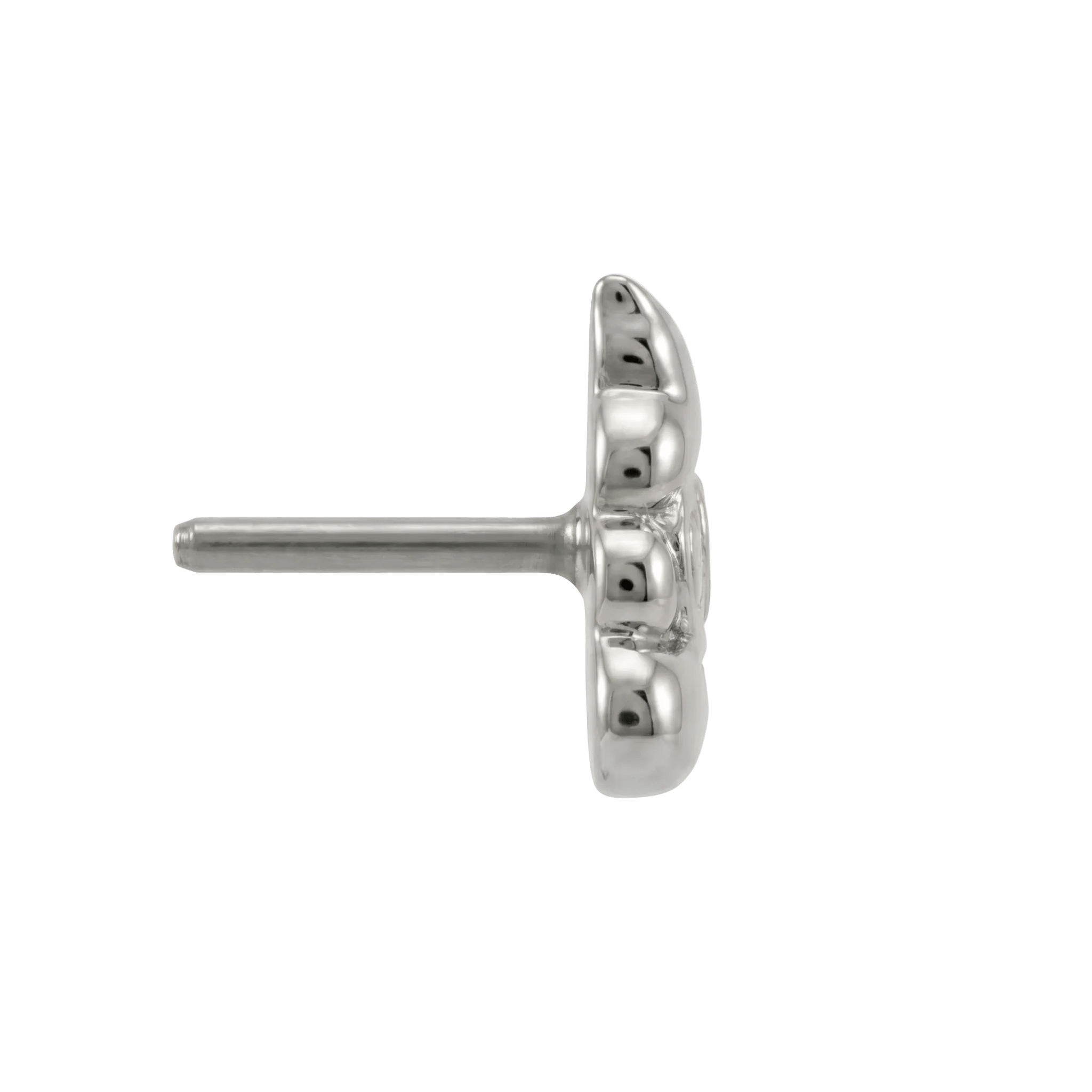 Poop Emoji - 14K Gold Threadless/Threaded End - piercing - zone.com