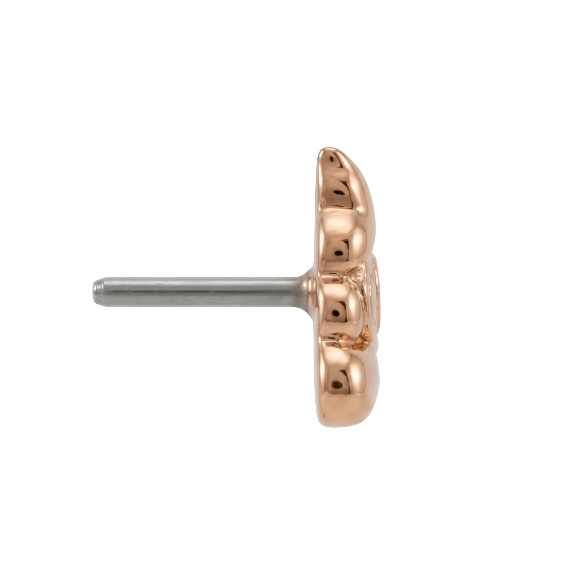 Poop Emoji - 14K Gold Threadless/Threaded End - piercing - zone.com