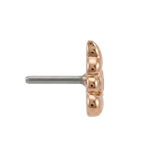 Poop Emoji - 14K Gold Threadless/Threaded End - piercing - zone.com