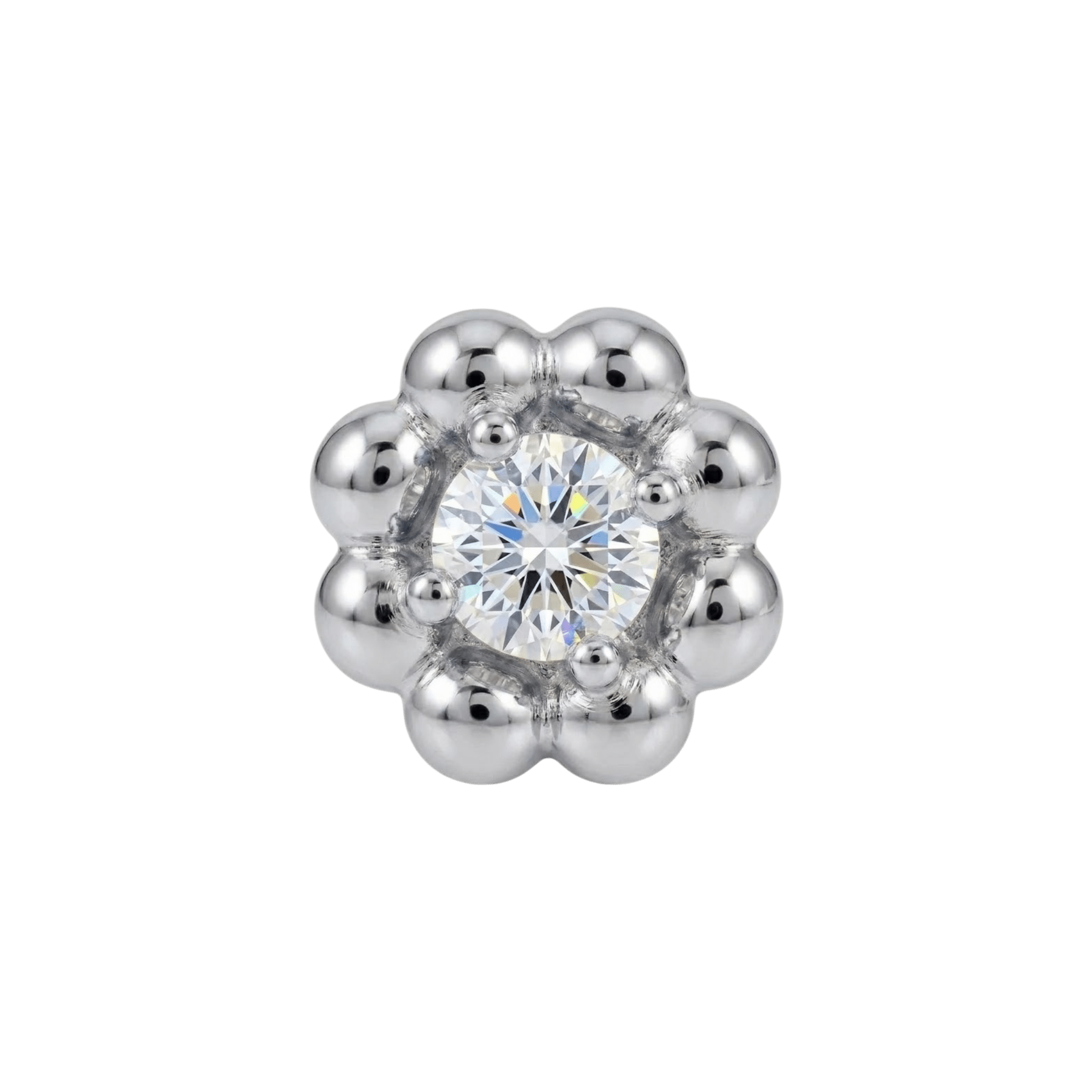 Poppy – 14K Gold Threadless/Threaded End - piercing-zone.com