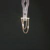 Attention Everyone Baguette CZ Drop – 14K Gold Threadless End - piercing - zone.com