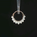 High Tide Mother of Pearl – 14K Gold Threadless End - piercing - zone.com