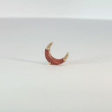 Witching Hour Garnet – 14K Gold Threadless End - piercing-zone.com