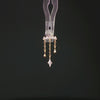 Forward Motion CZ Chain Drop – 14K Gold Threadless End - piercing - zone.com