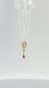 Incanto - 14K Gold CZ Threadless End - piercing - zone.com
