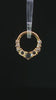 Sitting Pretty Clicker with White Topaz - 14K Gold Gem Clicker Ring - piercing - zone.com