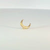 Witching Hour Rutilated Quartz – 14K Gold Threadless End - piercing-zone.com