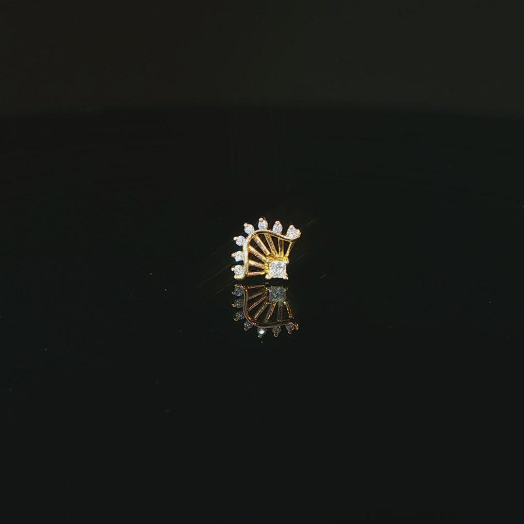 Riviera - 14K Gold Gem Threadless End - piercing - zone.com