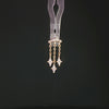 Kinetic Chain CZ Drop – 14K Gold Threadless End - piercing - zone.com