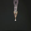 Saint Vincent Moss Agate Drop – 14K Gold Threadless End - piercing - zone.com