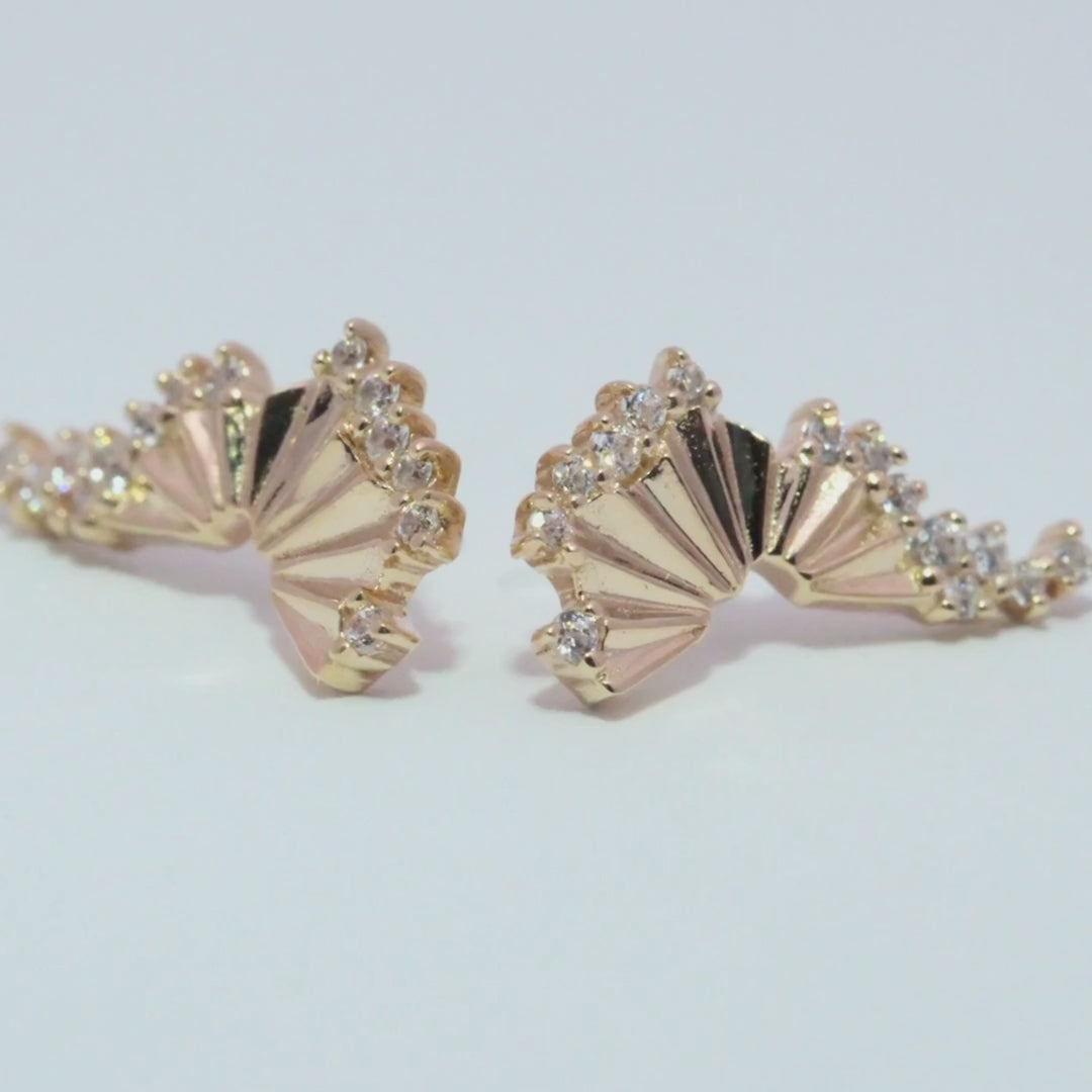Scene Shaker CZ - 14K Gold Gem Threadless End - piercing - zone.com