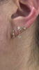Lyra – CZ Trio – 14K Gold Threadless End
