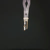 Double Vision Baguette CZ Chain – 14K Gold Threadless End - piercing - zone.com