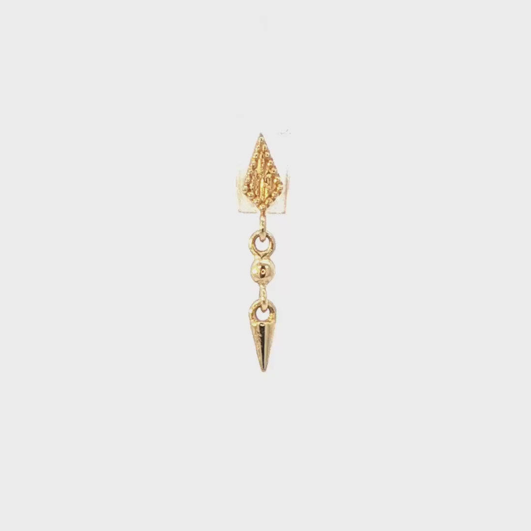 Gold Therapy – 14K Gold Threadless End - piercing-zone.com