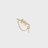 Creed CZ – 14K Gold Threadless End - piercing-zone.com