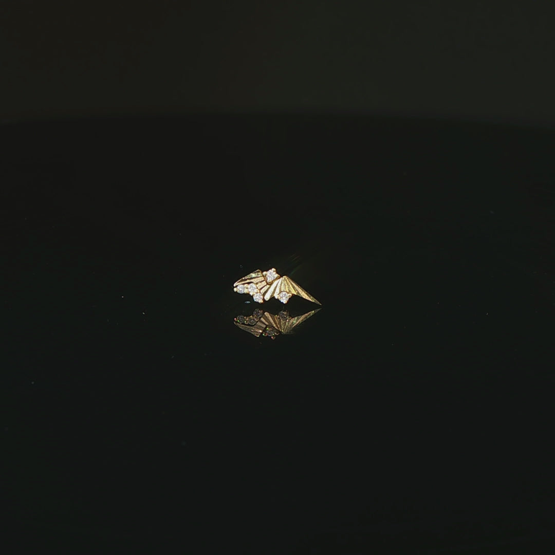 Change Maker CZ - 14K Gold Gem Threadless End - piercing - zone.com
