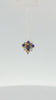 Oleander - 14K Gold Lab Blue Sapphire Threadless End - piercing - zone.com