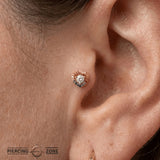Pride Heart Beauty – 14K Gold Threadless/Threaded End - piercing - zone.com