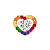 Pride Heart Beauty – 14K/18K Gold Threadless End - piercing - zone.com