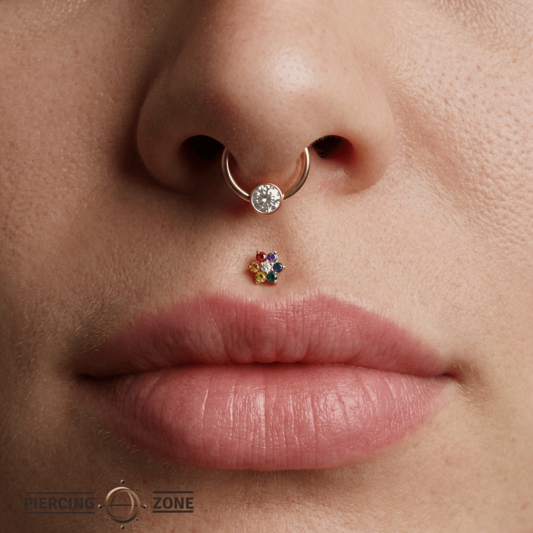 Pride Lantana – 14K Gold Threadless/Threaded End - piercing - zone.com