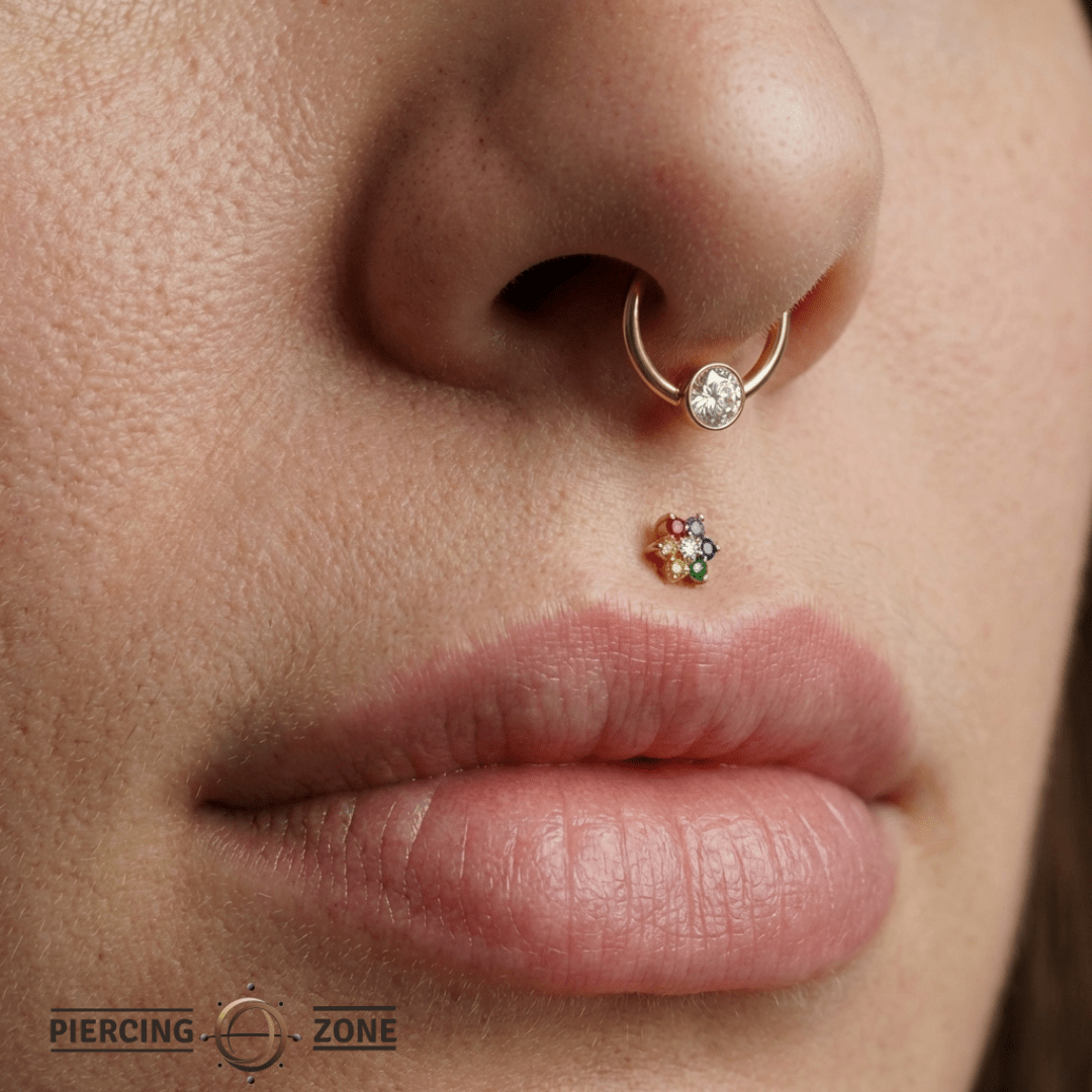 Pride Lantana – 14K Gold Threadless/Threaded End - piercing - zone.com