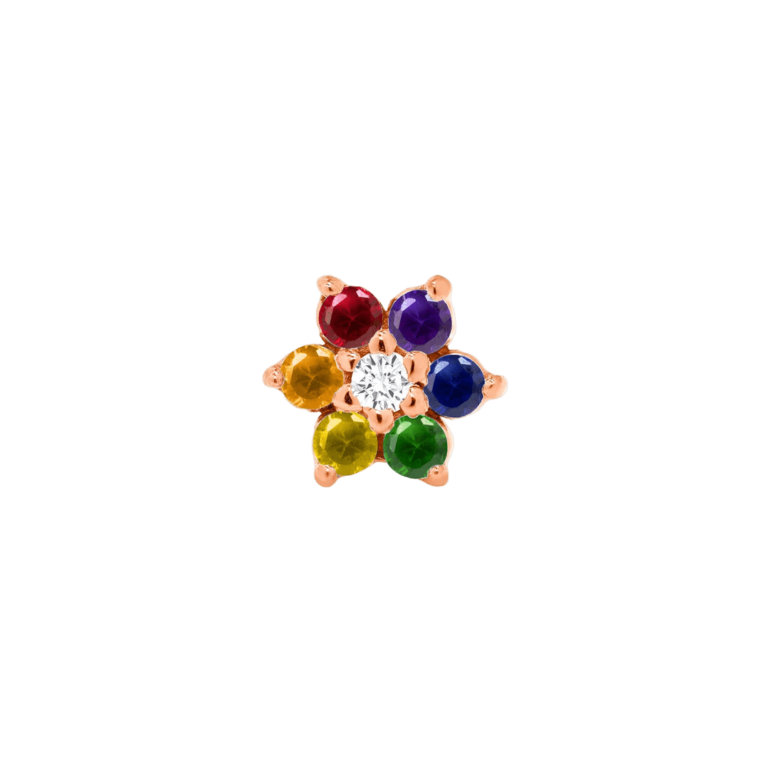 Pride Lantana – 14K/18K Gold Threadless End - piercing - zone.com