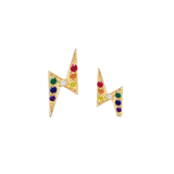 Pride Lightning Bolt – 14K/18K Gold Threadless End - piercing - zone.com