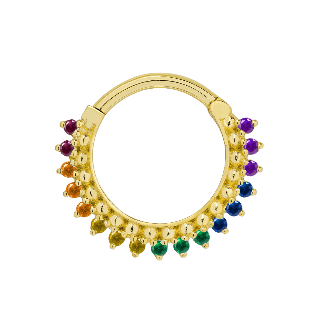 Pride Lucina Clicker – 14K & 18K Gold - piercing - zone.com