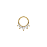 Prium Clicker - 18K Gold Gem Clicker Ring - piercing-zone.com