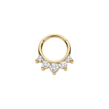 Prium Clicker - 18K Gold Lab Diamond Clicker Ring - piercing-zone.com