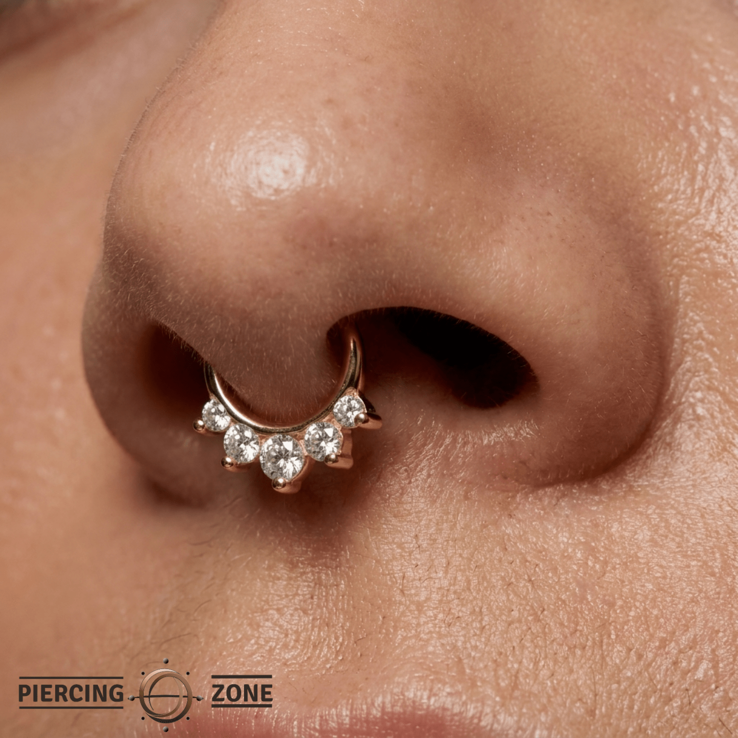 Prium Clicker - 18K Gold Lab Diamond Clicker Ring - piercing-zone.com