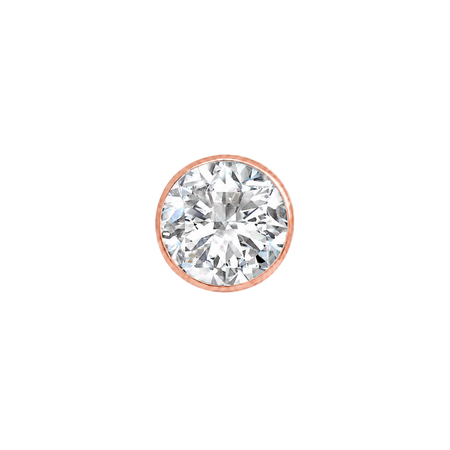 Classic Bezel – 14K Gold Threadless/Threaded End