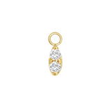 Prongset Marquise – 14K & 18K Gold Gemstone Charm - piercing - zone.com