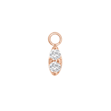 Prongset Marquise – 14K & 18K Gold Gemstone Charm - piercing - zone.com