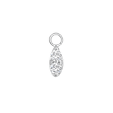 Prongset Marquise – 14K & 18K Gold Gemstone Charm - piercing - zone.com