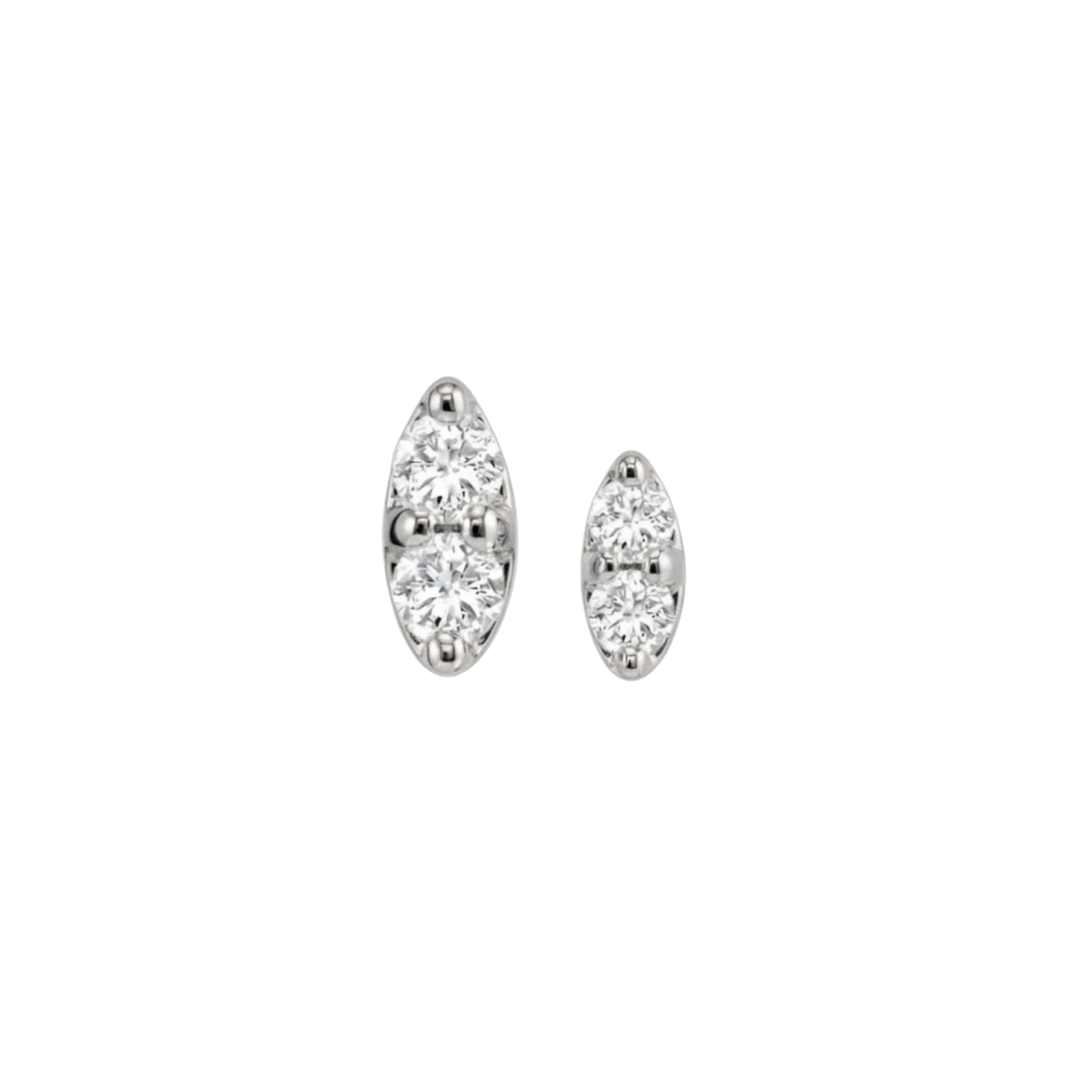 ProngSet Marquise – 14K Gold Threadless/Threaded End - piercing-zone.com