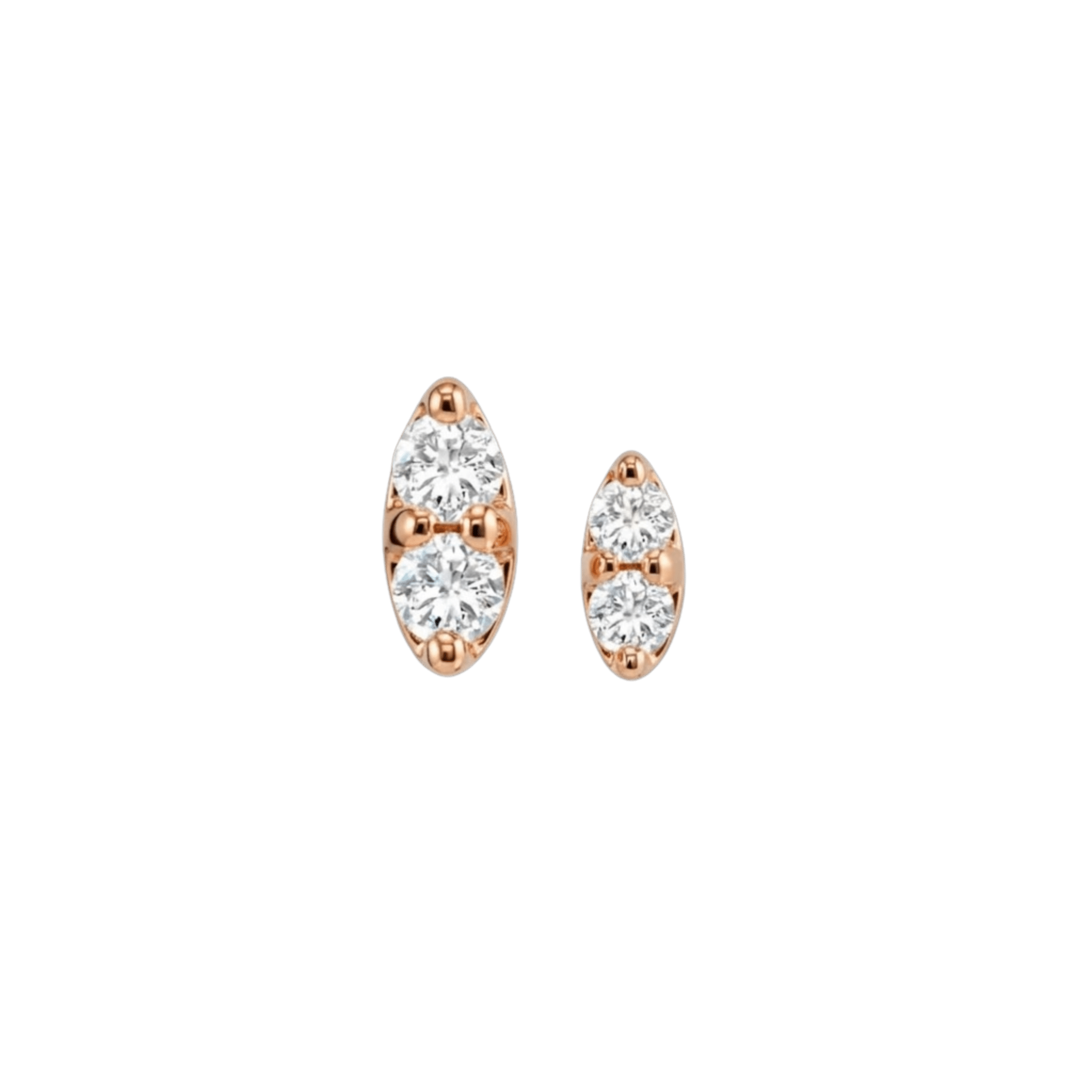 ProngSet Marquise – 14K Gold Threadless/Threaded End - piercing-zone.com