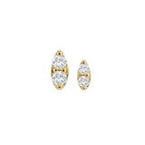 ProngSet Marquise – 14K Gold Threadless/Threaded End - piercing-zone.com